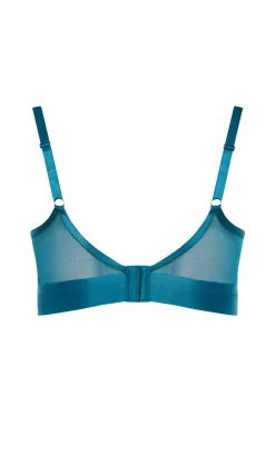 Ingrid Contour Longline Bra - teal