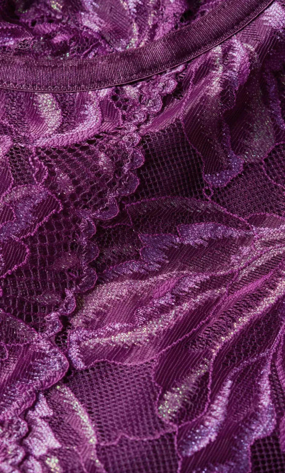 Ingrid Underwire Lace Bodysuit - purple iris