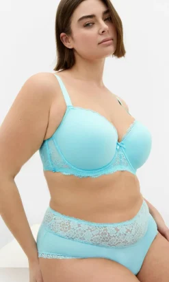 Iris 3 Pack Cotton Cheeky Panty - pink icing blue tint teal