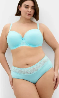 Iris 3 Pack Cotton Cheeky Panty - pink icing blue tint teal