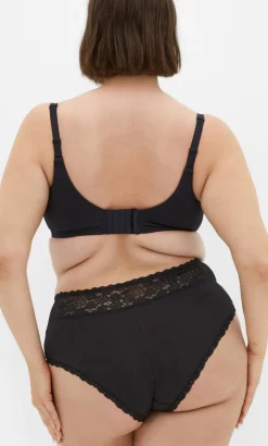 Iris 3 Pack Cotton Cheeky Panty - black