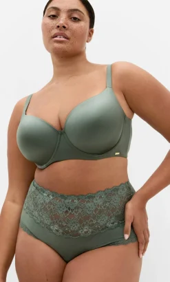 Iris 3 Pack Cotton Hi Brief - sage teal black