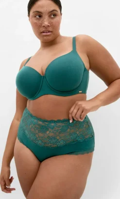 Iris 3 Pack Cotton Hi Brief - sage teal black