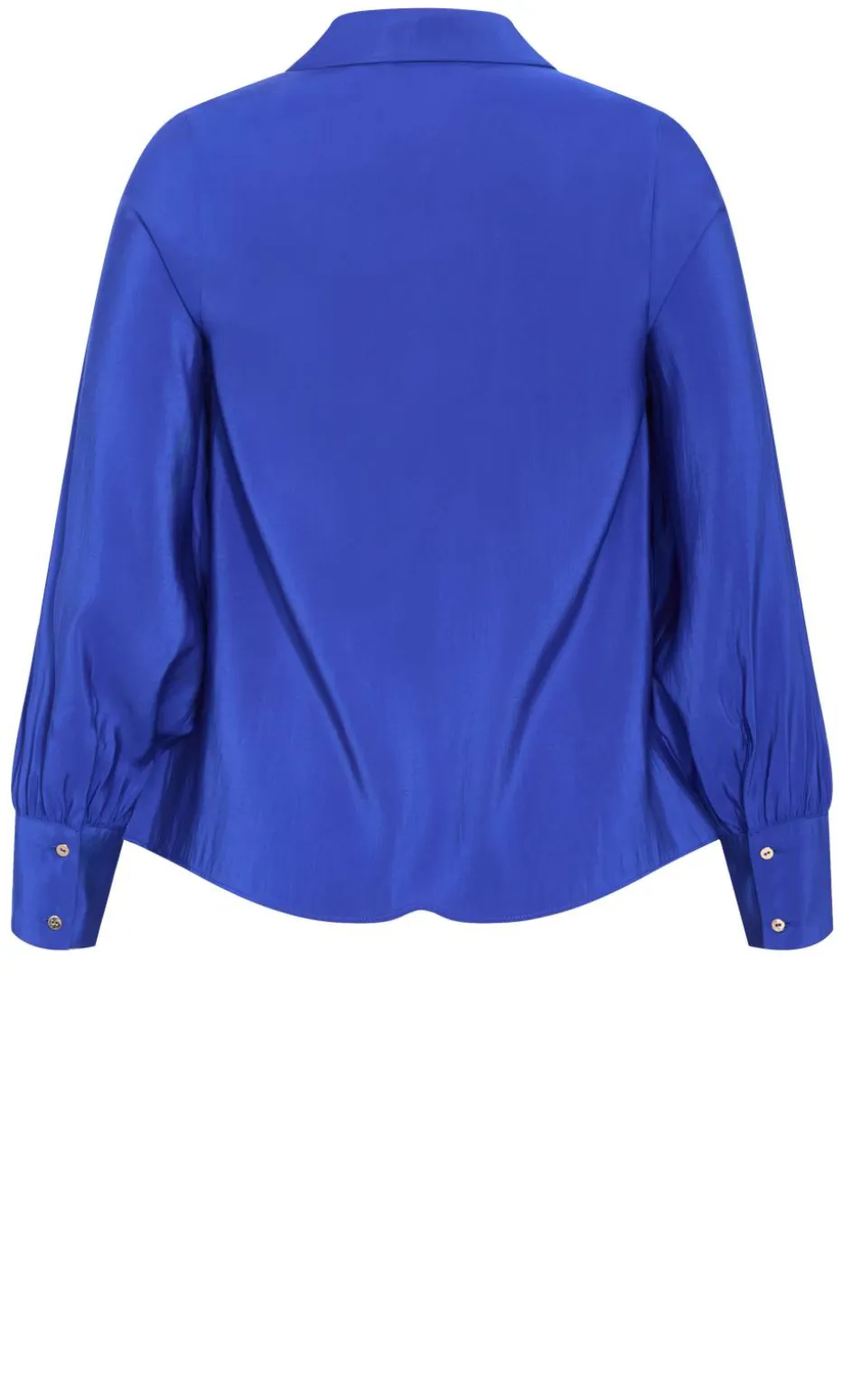 Isabella Long Sleeve Tie Front Shirt - ocean blue