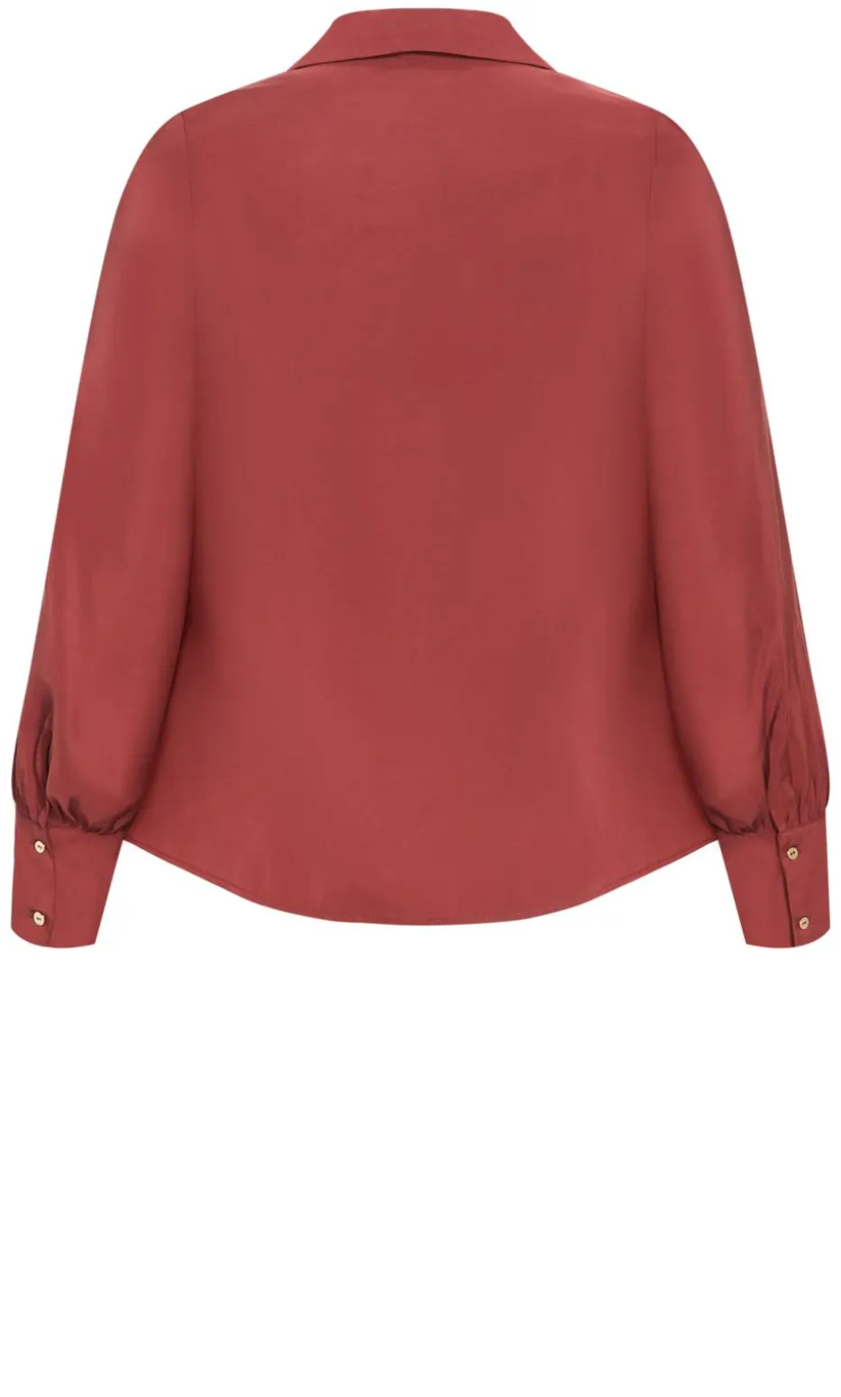 Isabella Long Sleeve Tie Front Shirt - sienna