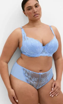 Isadora Uplift Lace Bra - angel blue