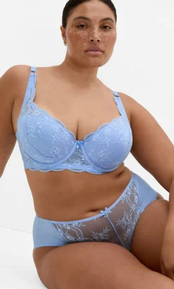 Isadora Uplift Lace Bra - angel blue