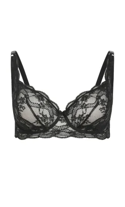 Isadora Uplift Lace Bra - black