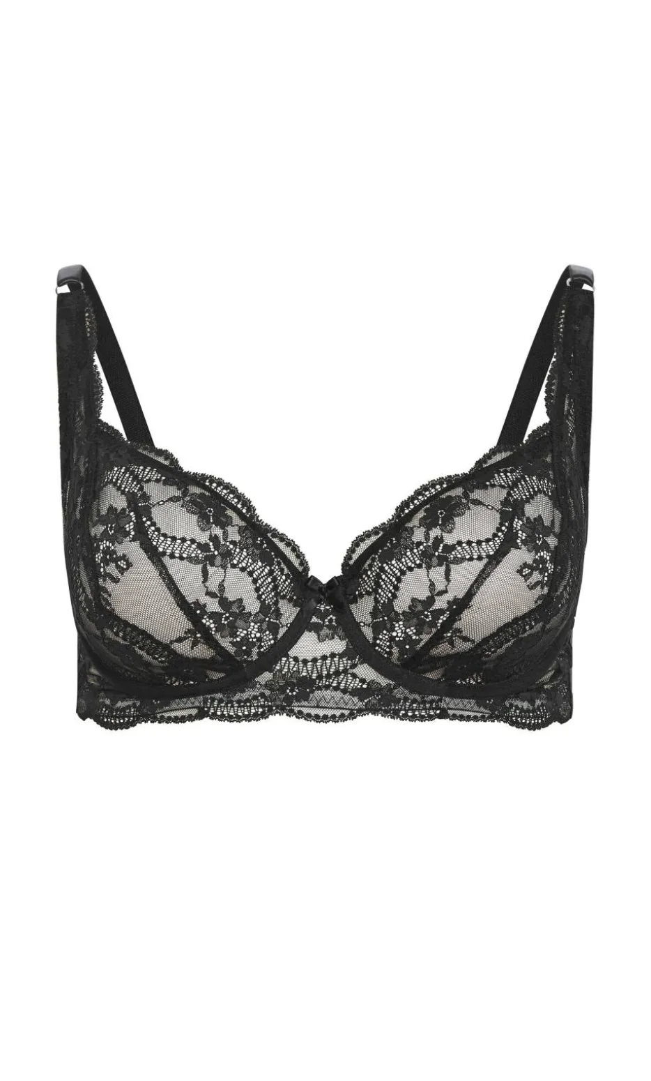 Isadora Uplift Lace Bra - black