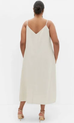 Jayda V Neck Maxi Dress - neutral