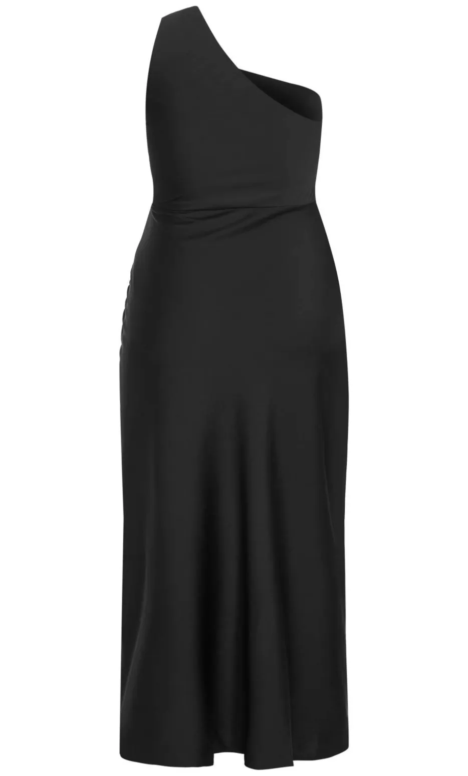 Jayne One Shoulder Maxi Dress - black