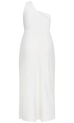 Jayne One Shoulder Maxi Dress - ivory