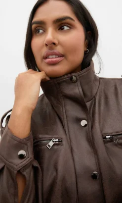Jorja Bomber Jacket - chocolate