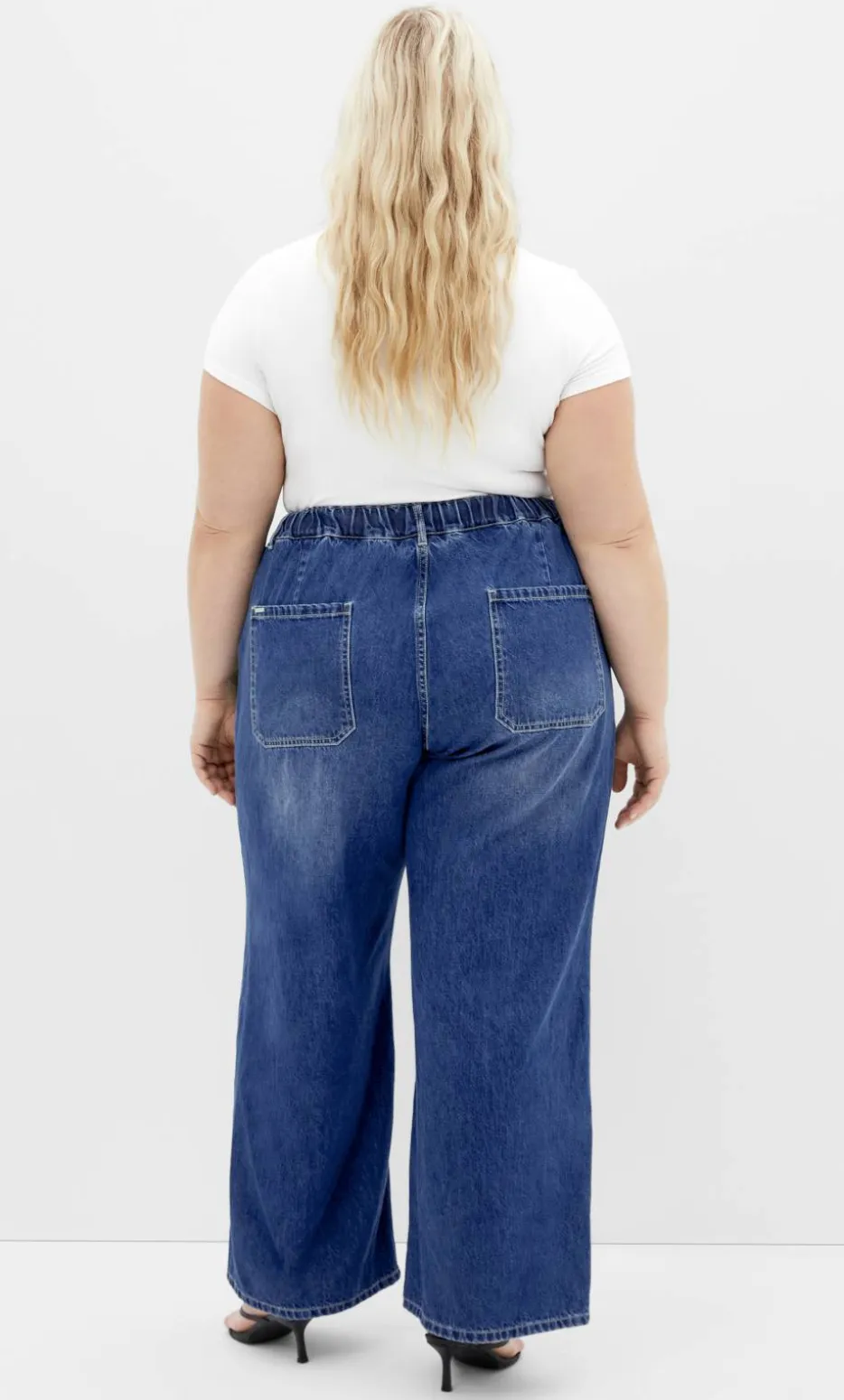 Jorja Wide Leg Denim Pant - mid wash