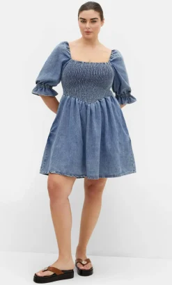 Kaitlyn Denim Mini Dress - light wash