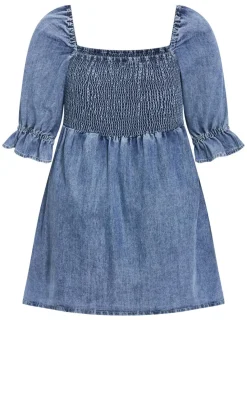 Kaitlyn Denim Mini Dress - light wash