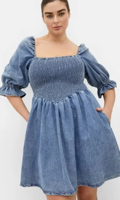 Kaitlyn Denim Mini Dress - light wash