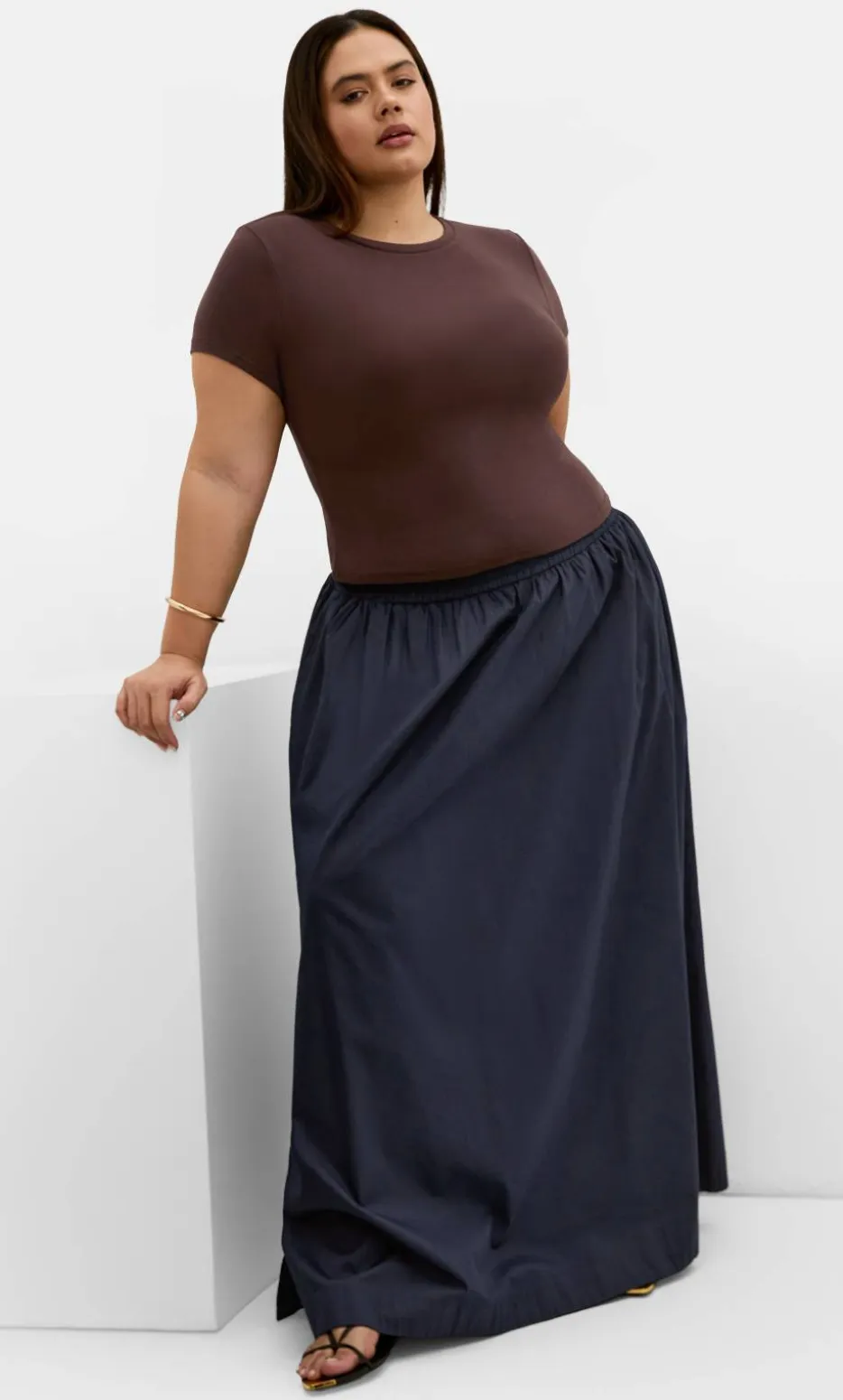 Karla Short Sleeve Tee - chocolate