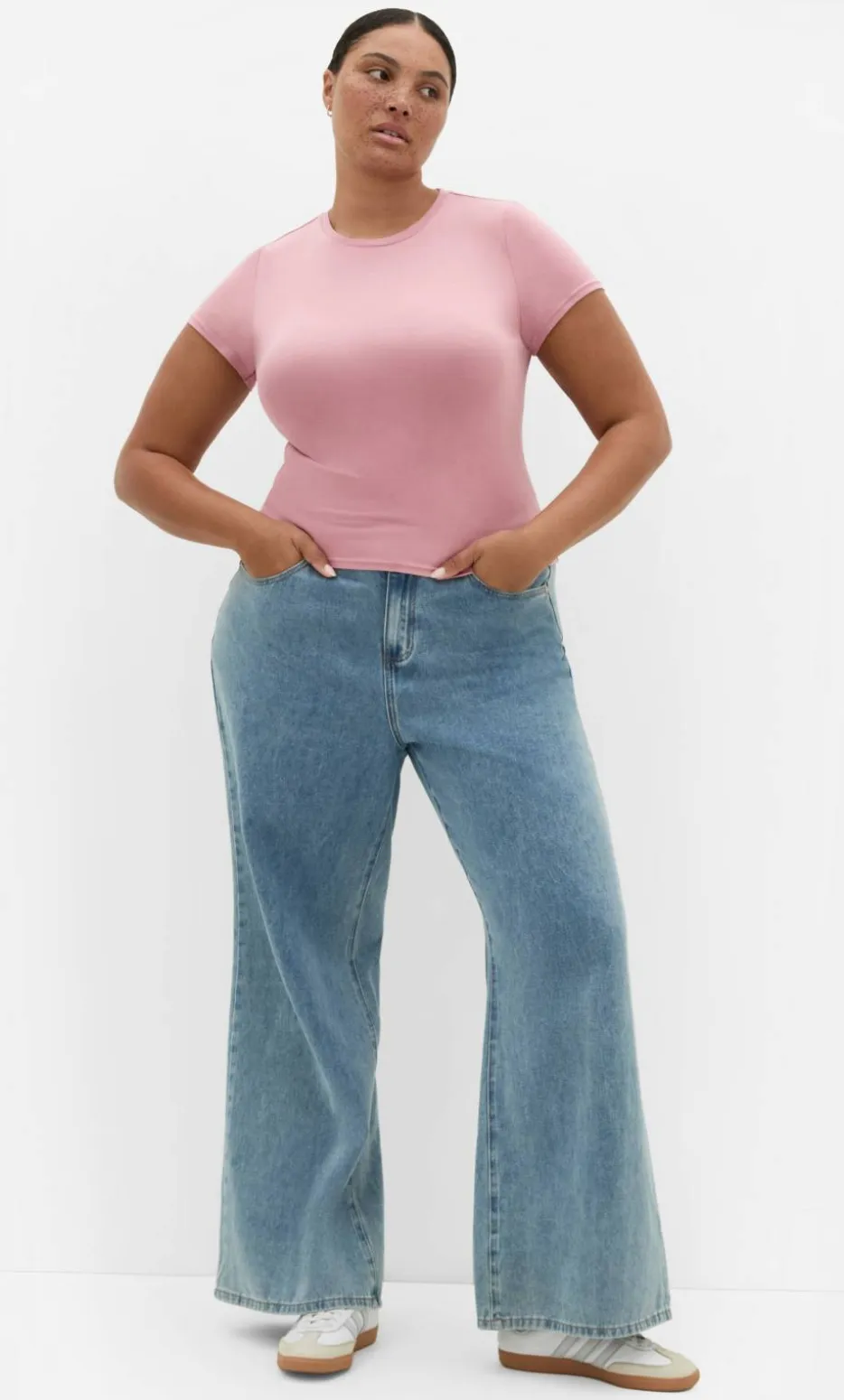 Karla Short Sleeve Tee - dusty rose