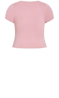 Karla Short Sleeve Tee - dusty rose
