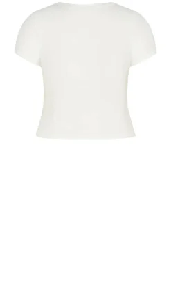 Karla Short Sleeve Tee - ivory