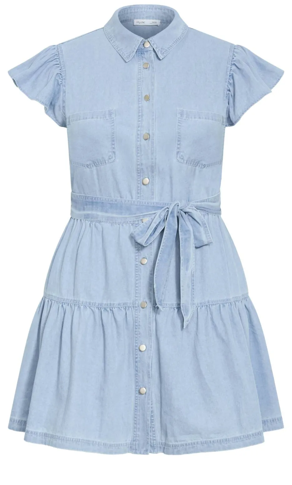 Kelise Denim Mini Dress - light wash