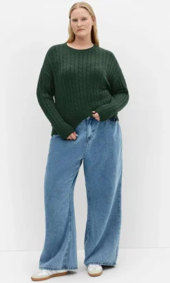 Kenia Crew Neck Knit Jumper - hunter green