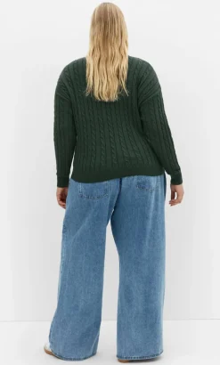 Kenia Crew Neck Knit Jumper - hunter green