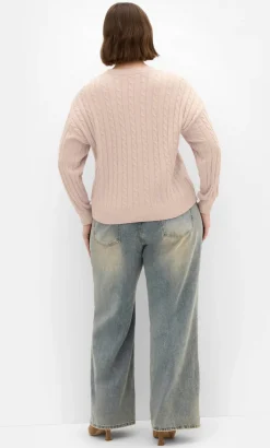Kenia Crew Neck Knit Jumper - light taupe