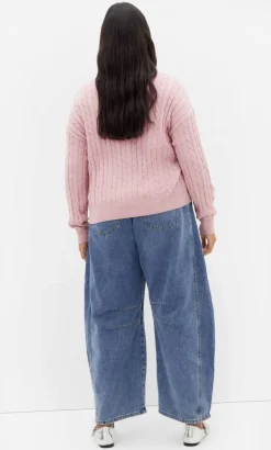 Kenia Crew Neck Knit Jumper - pale pink