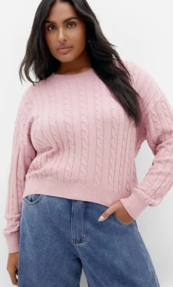 Kenia Crew Neck Knit Jumper - pale pink