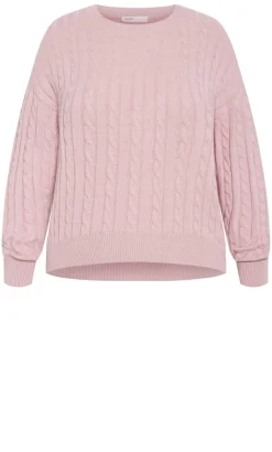 Kenia Crew Neck Knit Jumper - pale pink