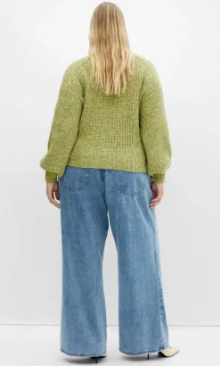 Kiara V Neck Cardigan - matcha