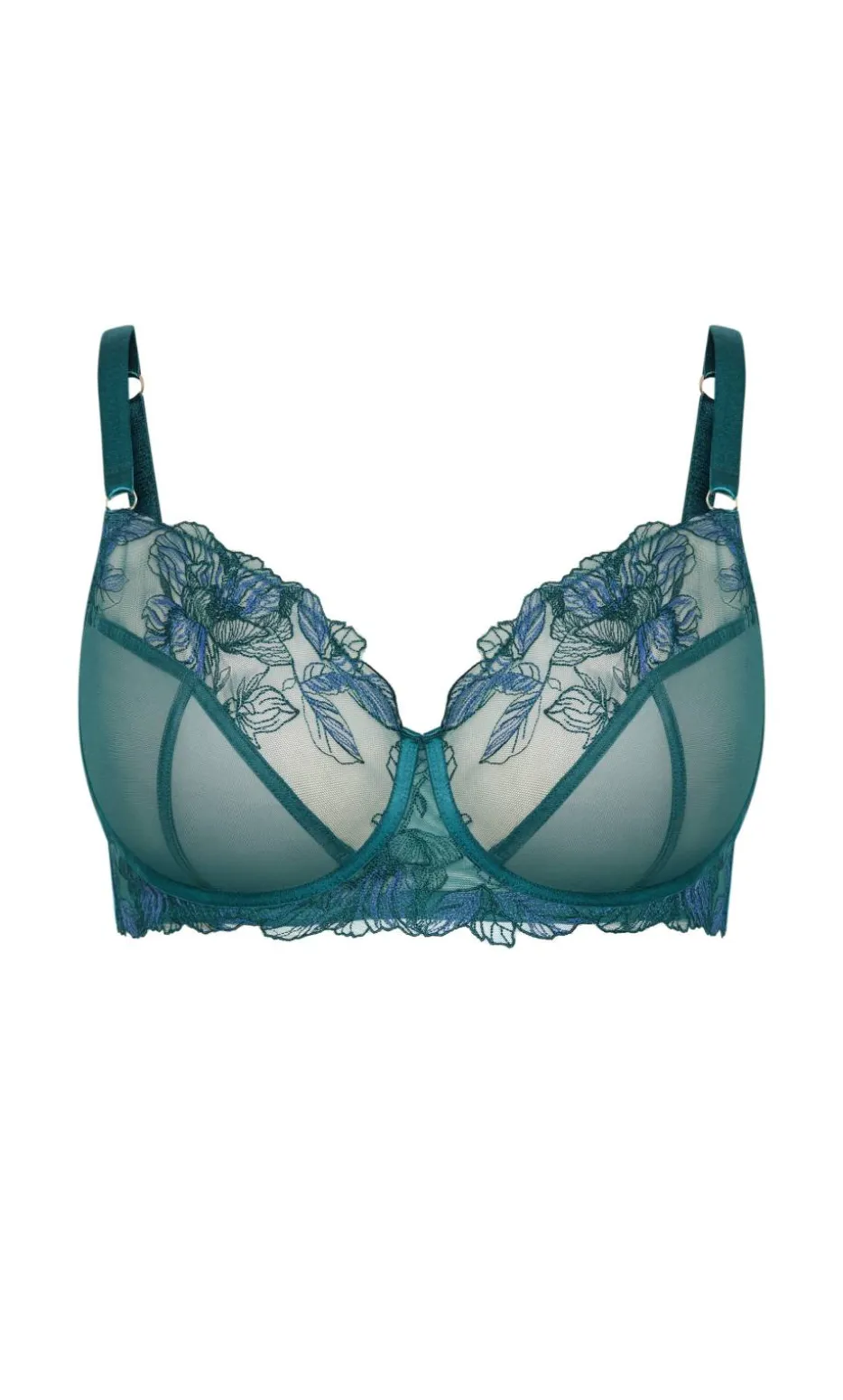 Kimora Demi Underwire Bra - deep teal