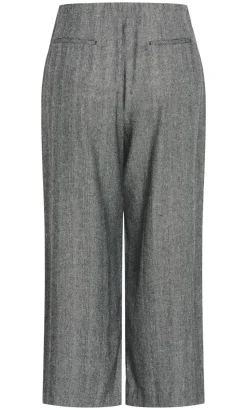 Kings Road Wide Leg Pant - herringbone