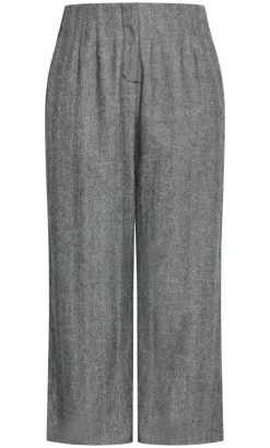 Kings Road Wide Leg Pant - herringbone