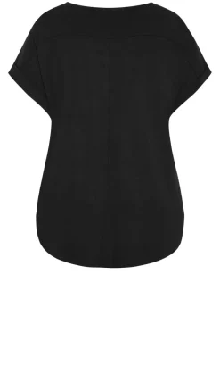 Kiran Hi-Lo Tee - black