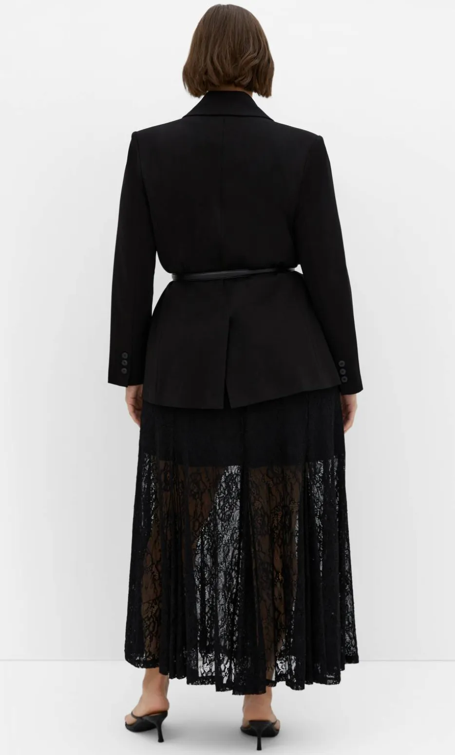 Lacey Maxi Skirt - black