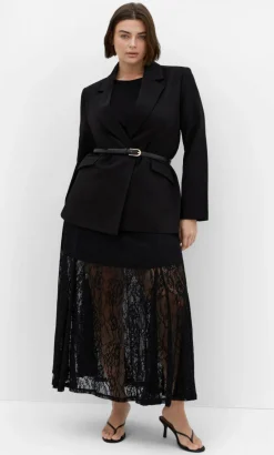 Lacey Maxi Skirt - black