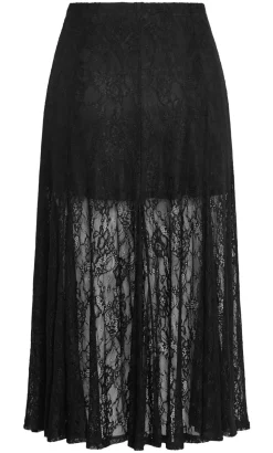 Lacey Maxi Skirt - black
