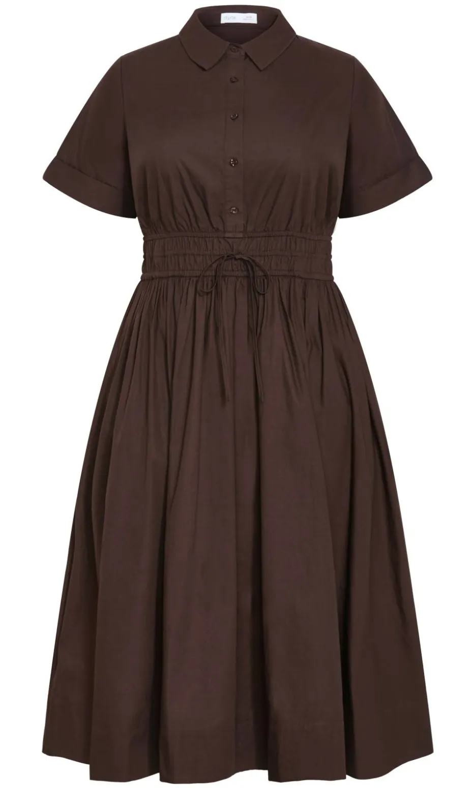 Lana Midi Shirt Dress - chocolate