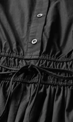 Lana Mini Shirt Dress - black