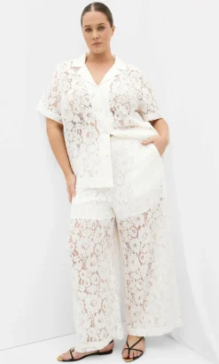 Lani Lace Pant - ivory