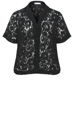 Lani Lace Shirt - black