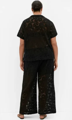 Lani Lace Shirt - black