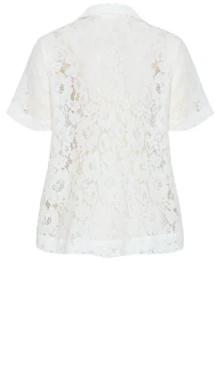 Lani Lace Shirt - ivory