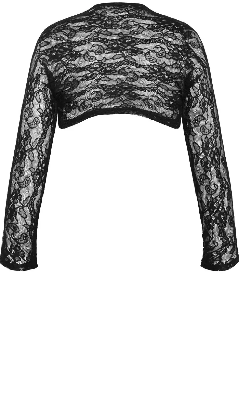 Layla Lace Shrug - black