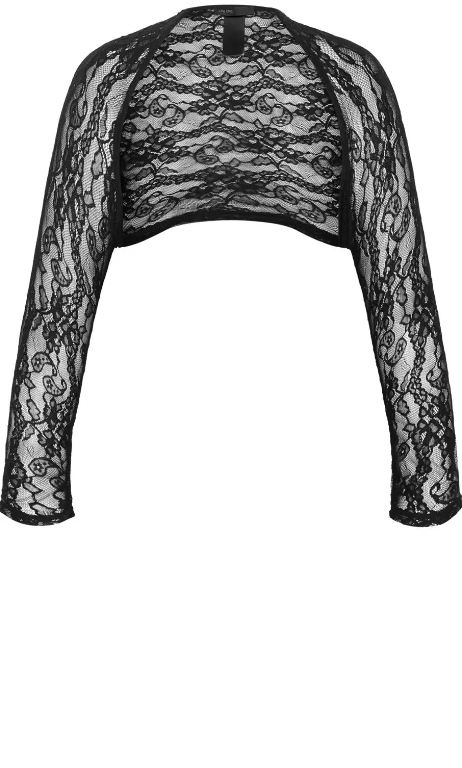 Layla Lace Shrug - black