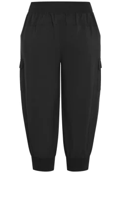 Lea Crop Jogger Pant - black