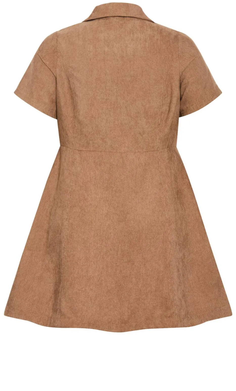 Leia Short Sleeve Mini Dress - caramel